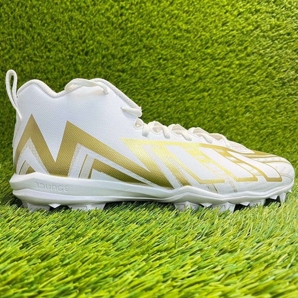 Adidas Freak Spark MD 23 Mens Size 10.5 White Running Outdoor Football Cleats